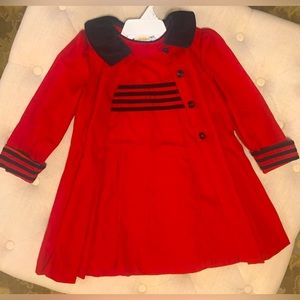 Little Bitty girls 2 piece size 5 dress and coat set